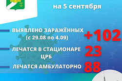 За неделю в Усть-Кутском районе выявлено 102 новых случаев коронавируса