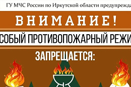 В Усть-Кутском районе введён особый противопожарный режим