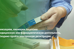 Организациям, имеющим право на медицинскую и фармацевтическую деятельность, необходимо пройти регистрацию в системе мониторинга МДЛП