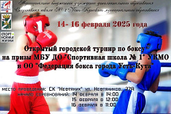 14-16 февраля в Усть-Куте пройдёт открытый городской турнир по боксу 