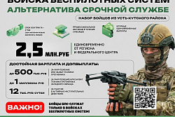 Альтернатива срочной службе — войска беспилотных систем.