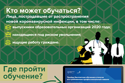 Об организации профессионального обучения лиц, пострадавших от коронавирусной инфекции