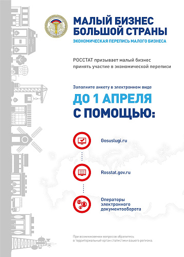 Росстат в 2021 году проводит сплошное федеральное статистическое наблюдение за деятельностью субъектов малого и среднего предпринимательства за 2020 год 