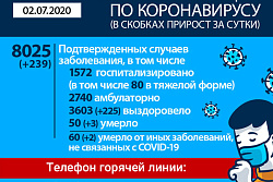 Оперативная информация по коронавирусу в Иркутской области  