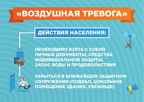 Действия населения при получении сигналов гражданской обороны