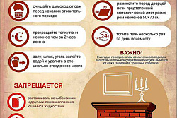 Правила безопасности при использовании печей отопления