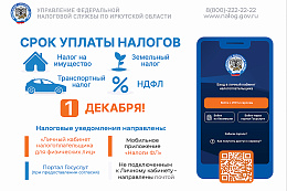 Уплатите налоги до 1 декабря!