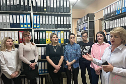 К 25-летию создания системы государственной регистрации прав: «архивную» экскурсию для студентов провели 26 января 2023 года специалисты Управления Росреестра и филиала ППК «Роскадастр» по Иркутской области