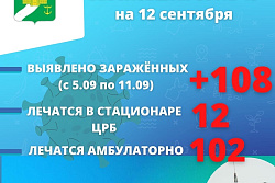 За неделю в Усть-Кутском районе выявлено 108 новых случаев коронавируса