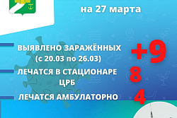 В период с 20 марта по 26 марта в Усть-Кутском районе выявлено 9 новых случаев коронавируса.