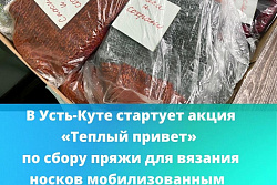 В Усть-Куте объявлена акция «Тёплый привет» по сбору пряжи для вязания тёплых вещей мобилизованным
