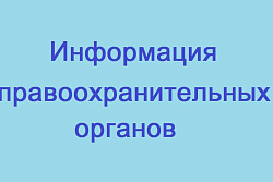 Информация правоохранительных органов