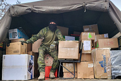 Очередную партию гуманитарной помощи от Иркутской области доставили в зону специальной военной операции на Донбассе